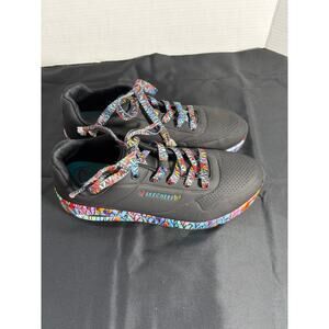 Skechers Women's Street Uno-Ravaged Love Sneakers Size 11